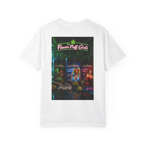 Graphic T-Shirt — "The Flower Puff Girls" High & Sexy Cannabis Art Tee