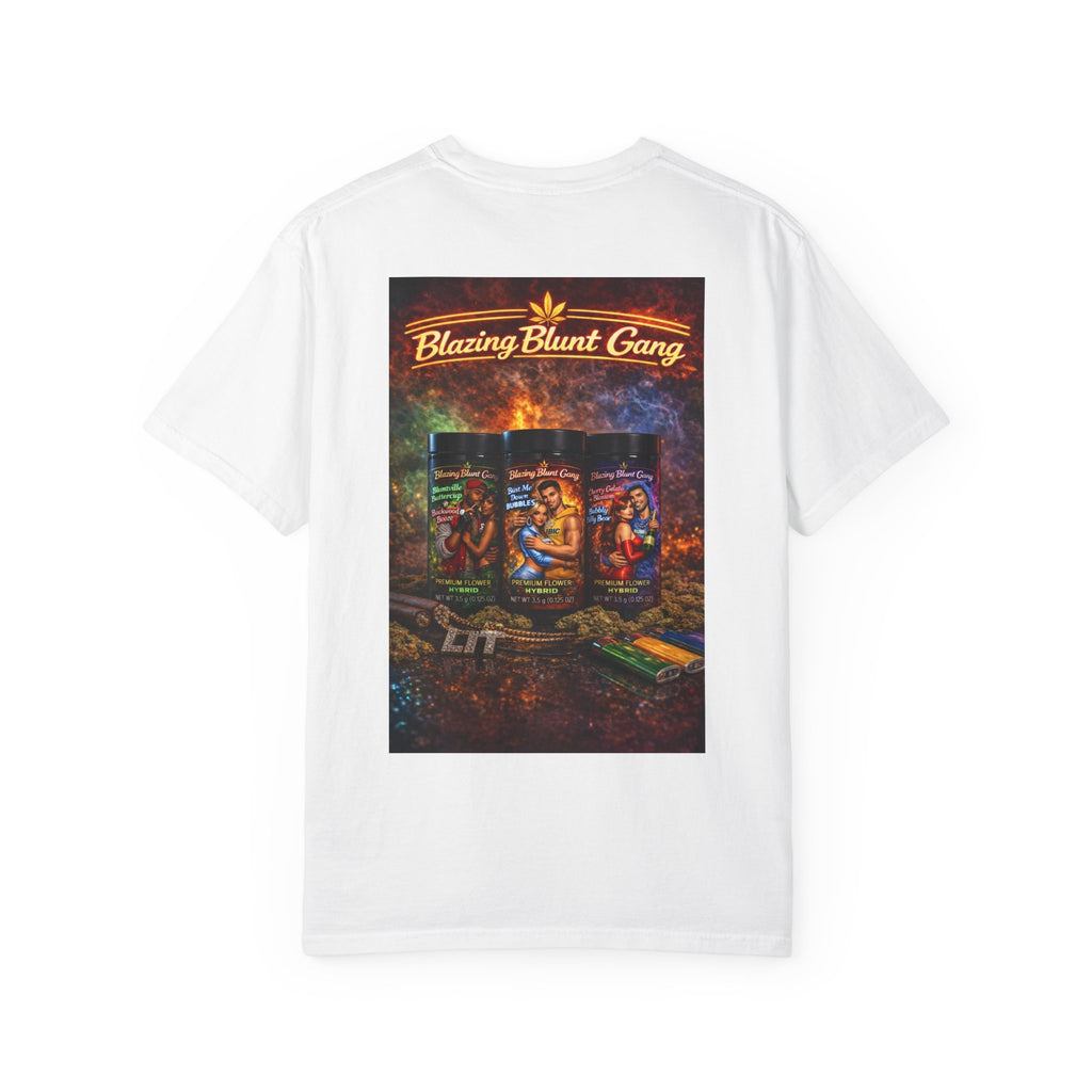 Blazing Blunt Gang Graphic T‑Shirt — “High & Sexy” Retro Smoking Art Tee